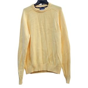 Lands' End Sweater Drifter Knit Crewneck Long Sleeve Warm Winter EUC L 42-44